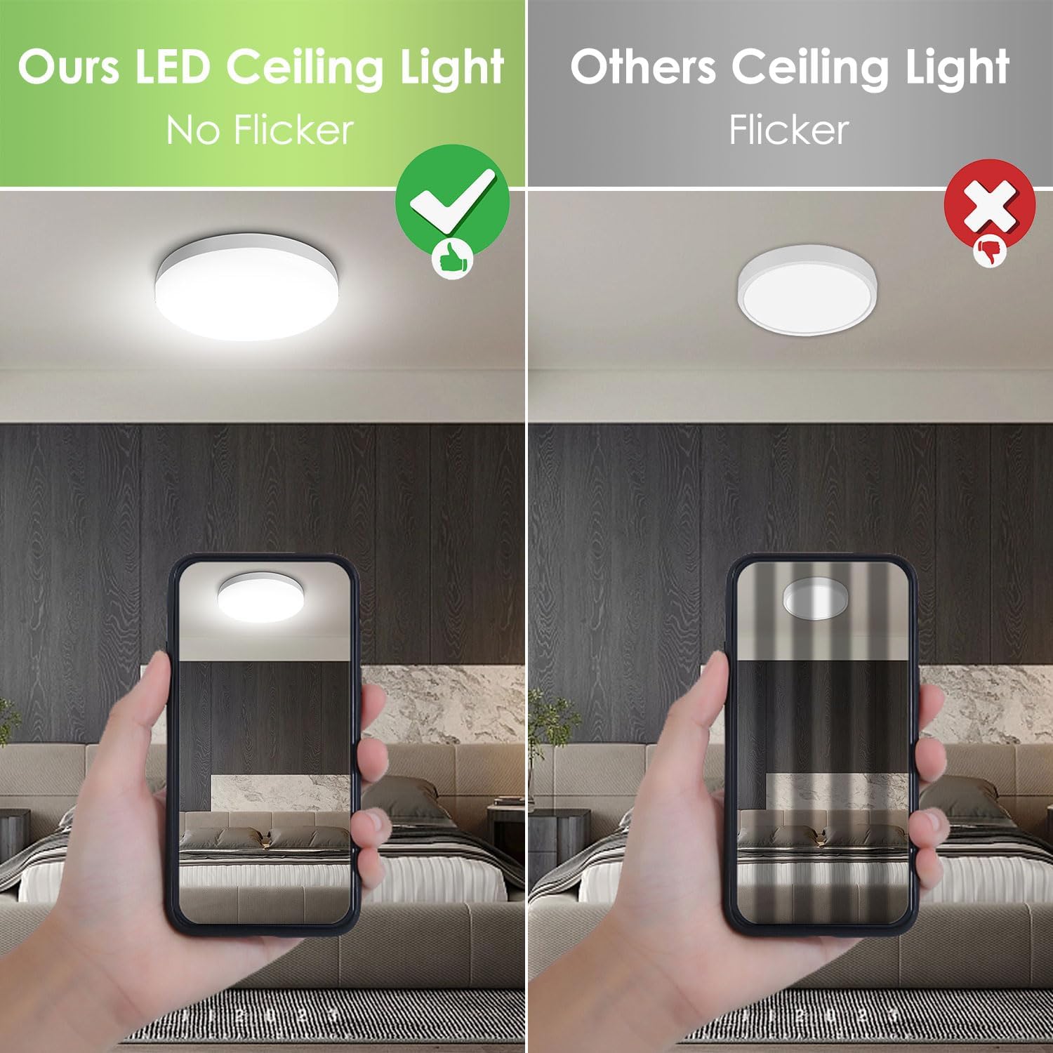 Alpha Lights – LED plafondlamp flush mount 15cm – IP44 waterdicht