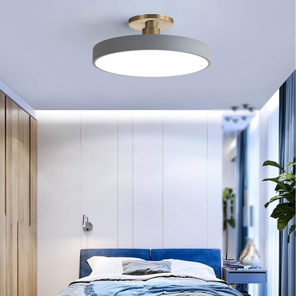 Acrion – Round LED ceiling lamp – Semi flush modern design
