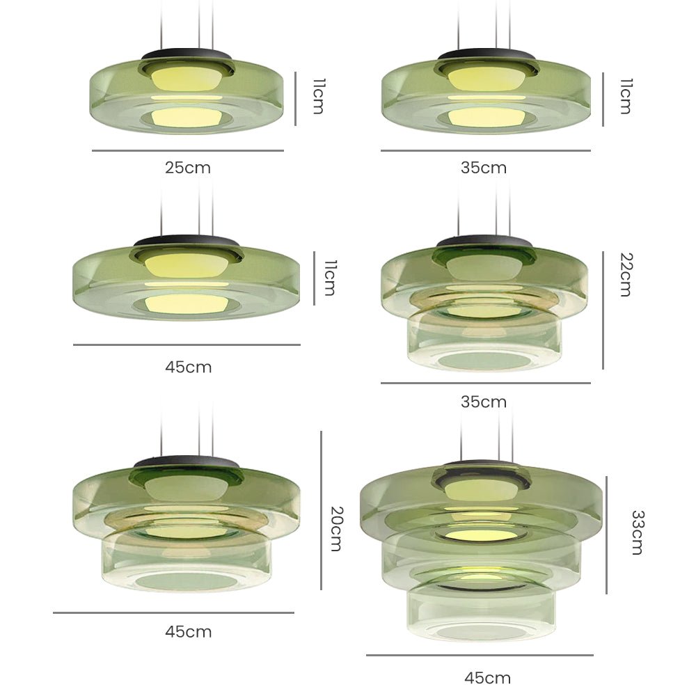 AuroraLicht – Glazen Bauhaus Hanglamp | Modern & Verstelbaar Design