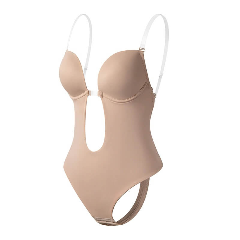 Lunessa – Shapewear Body Deep V Rugloos Spandex – Dames Zomerlook