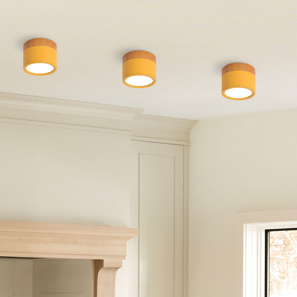Cylora – Compacte flush plafondlamp – Moderne aluminium LED spot