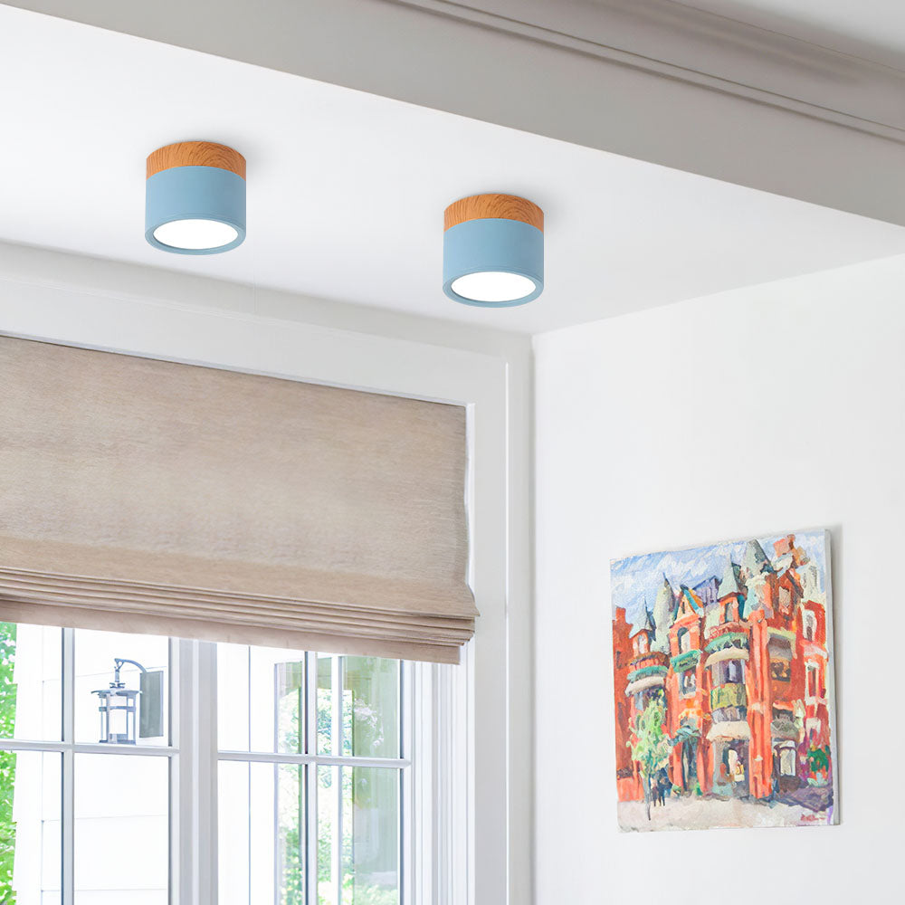 Cylora – Compacte flush plafondlamp – Moderne aluminium LED spot