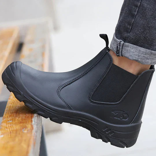 FlexGuard – Orthopedische Veiligheidslaarzen PU Zool & Leer – Voor Werk