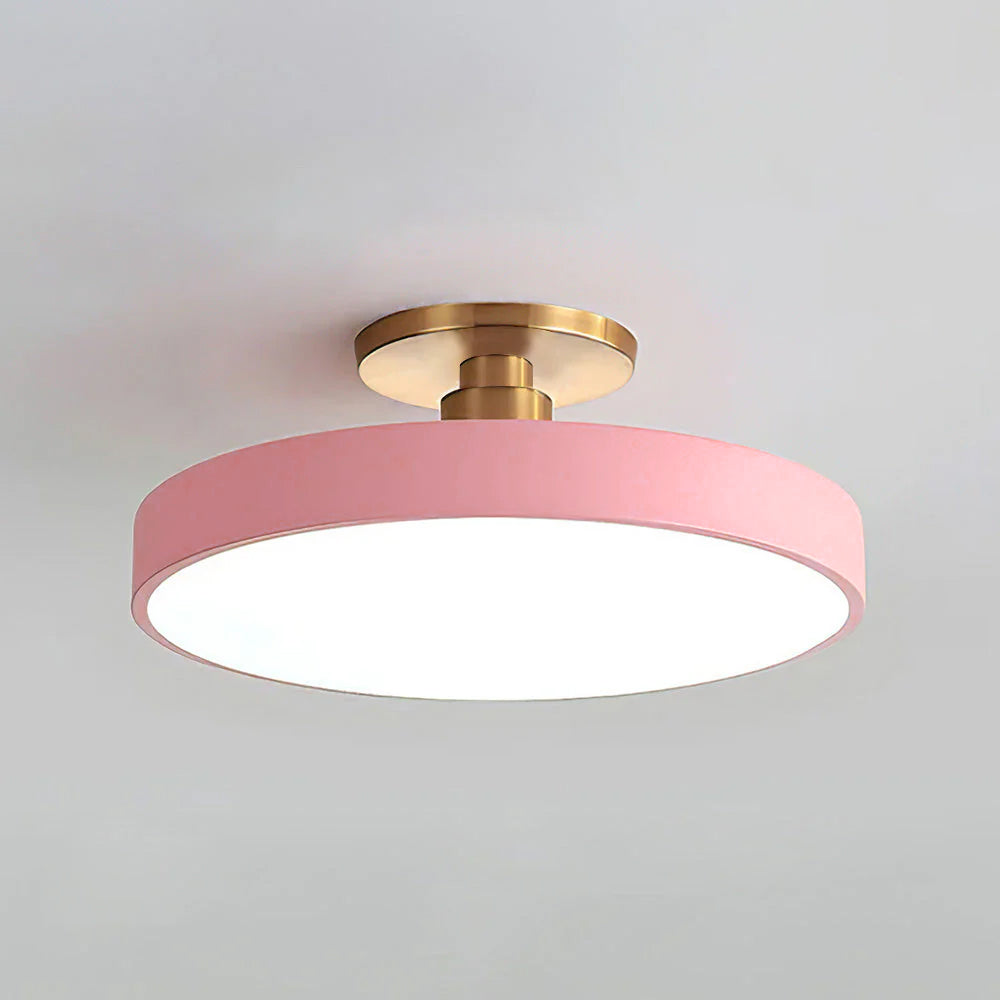 Acrion – Round LED ceiling lamp – Semi flush modern design