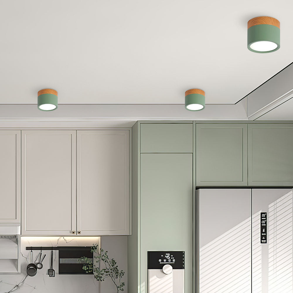 Cylora – Compacte flush plafondlamp – Moderne aluminium LED spot