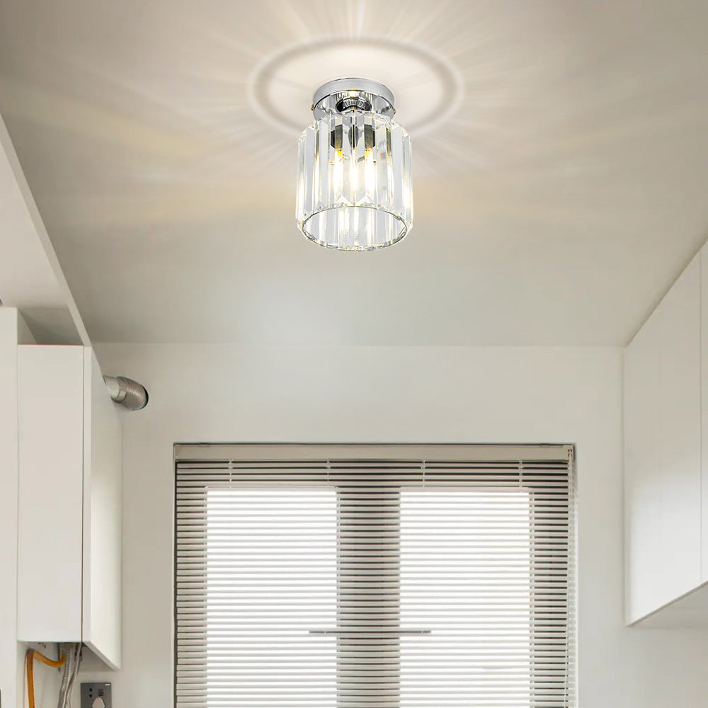 Bravura – Moderne flush plafondlamp – 1-lichts zwart design