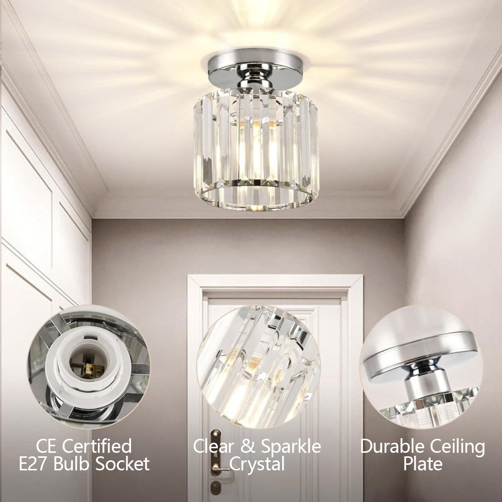 Bravura – Moderne flush plafondlamp – 1-lichts zwart design