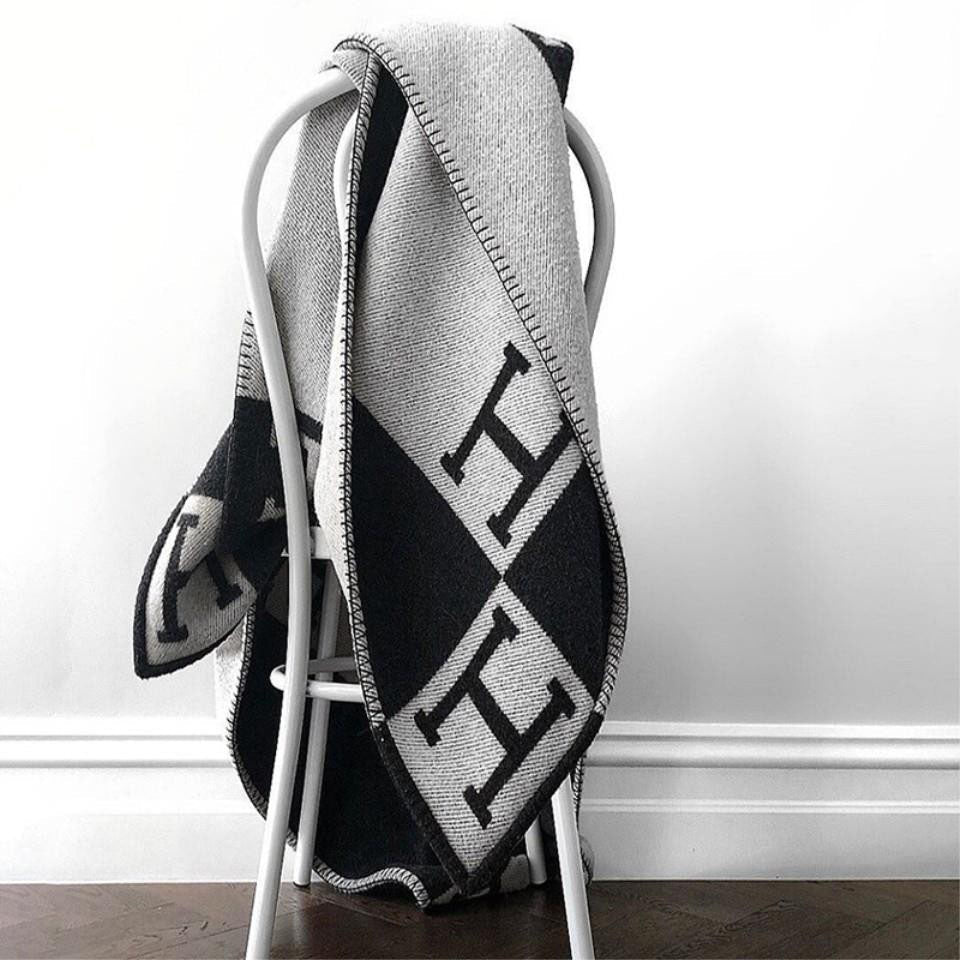 Elegant wool-cashmere blanket - Isabelle | Luxury home accent