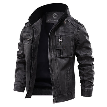 Chaqueta de cuero Apollo - estilo masculino encuentra sostenibilidad