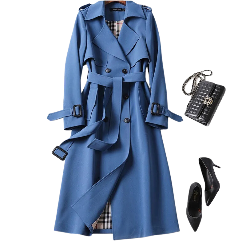 Carla – Elegante Trenchcoat Dames met Warmte en Luxueus Comfort