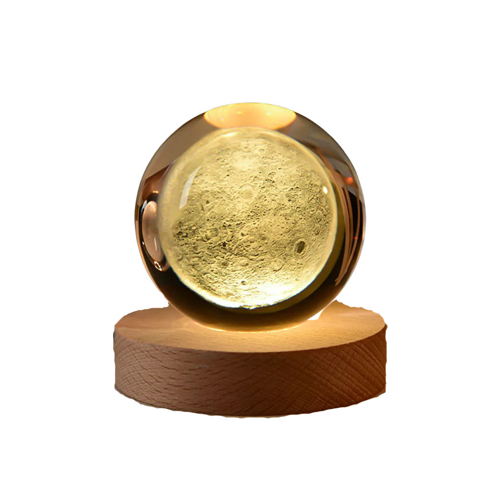CrystalNova – Crystal ball solar system 3D engraving – Home decoration gift