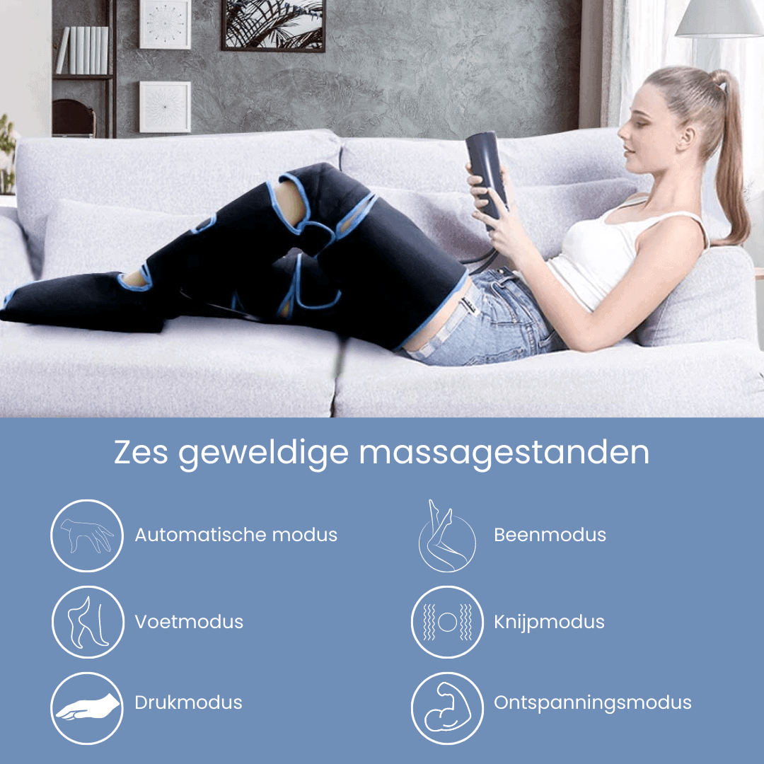 Virelo – 360° luchtdruk-beenmassage met warmte – voor actieve benen