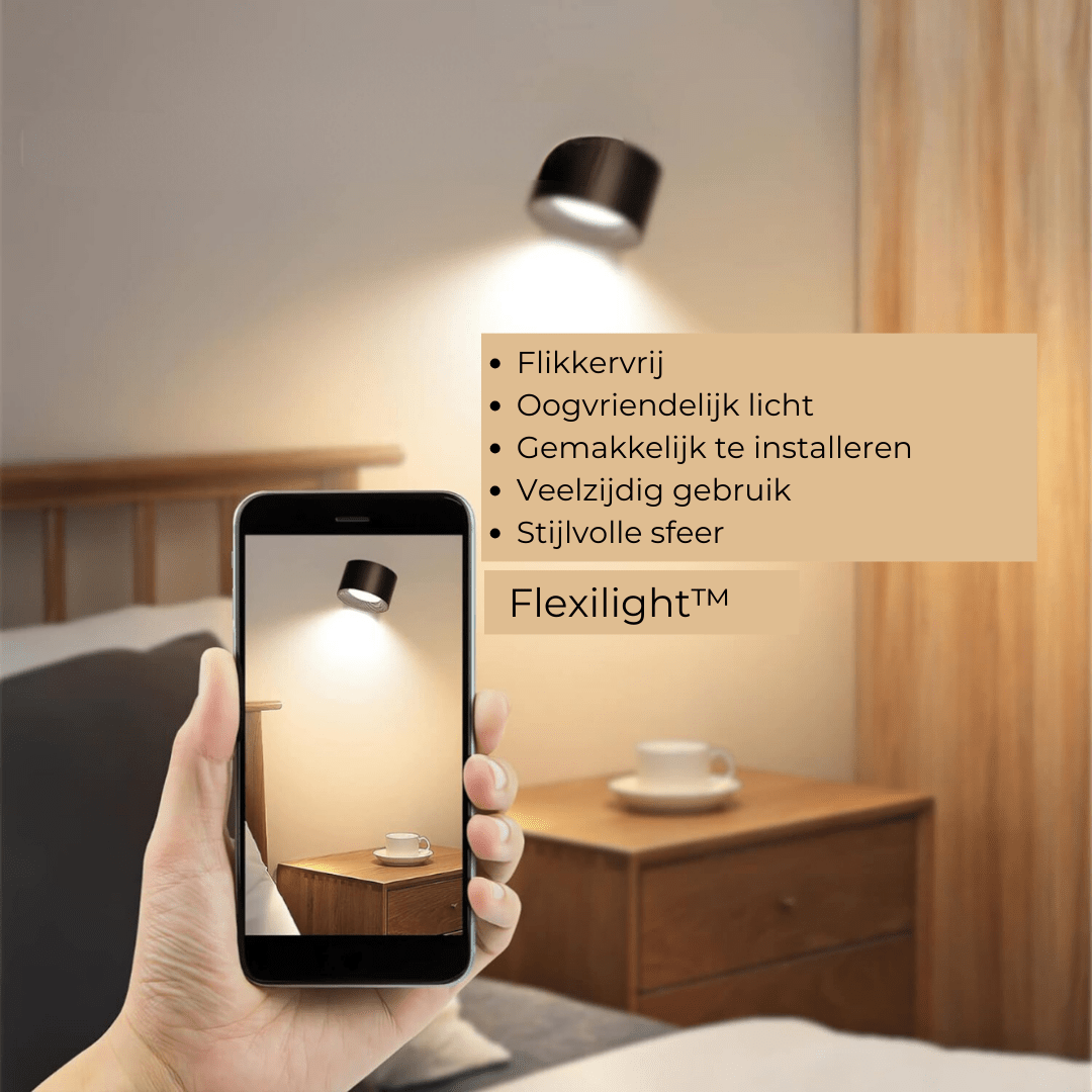 Melzano Glow360 Wireless Rechargeable 360° Wall Lamp for Effortless Ambient Lighting