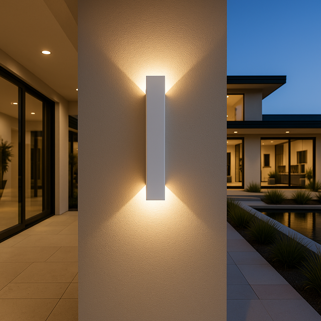 Lumora – LED wandlamp waterdicht aluminium – voor buiten of badkamer