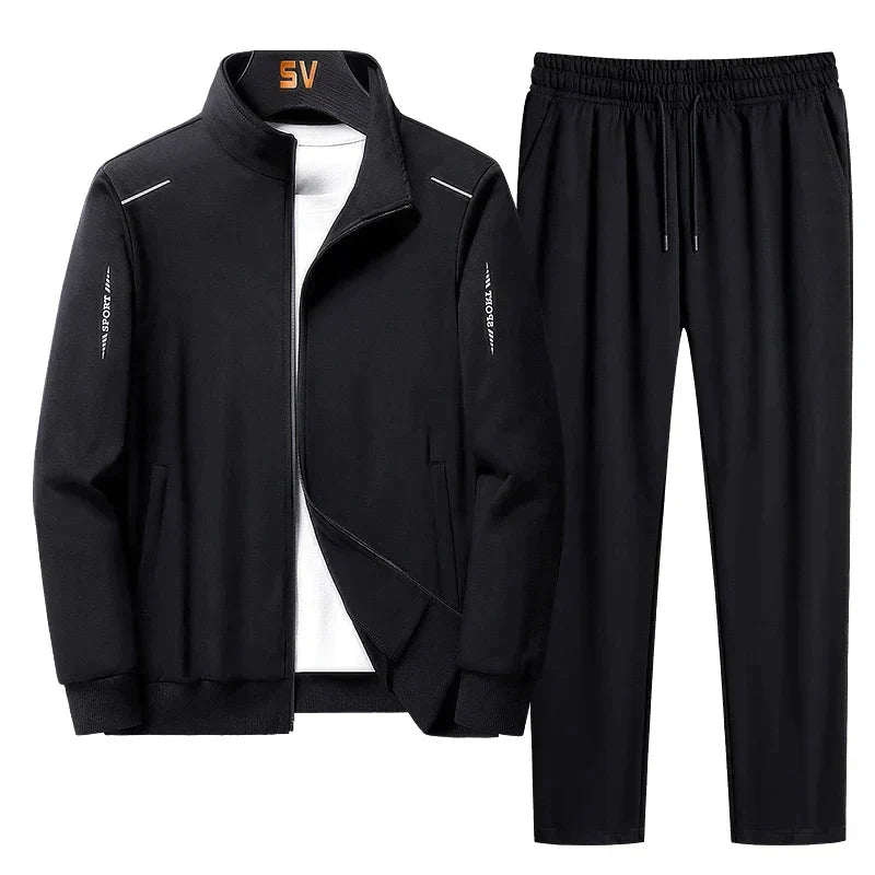 Men's Tracksuit – Comfortable Set with Sporty Jacket & Elastic Pants for Daily Use