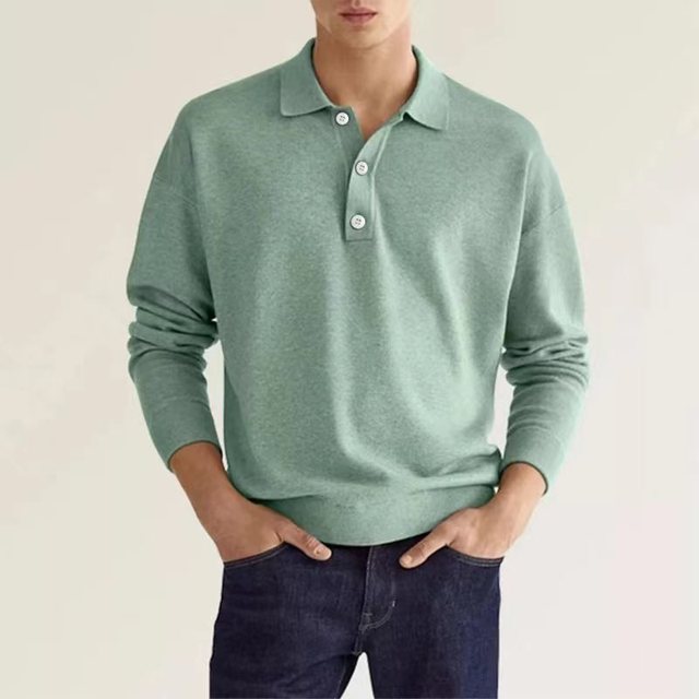 Stijlvol Long-Sleeve Poloshirt