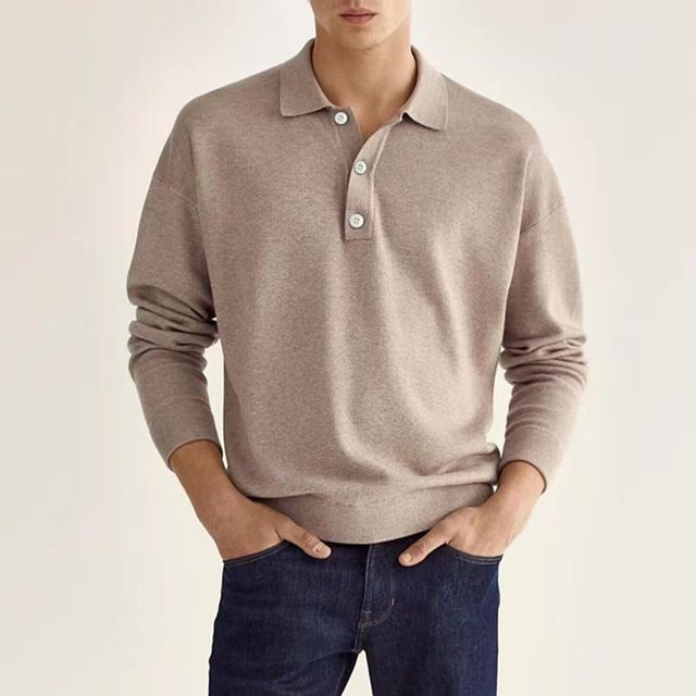 Stijlvol Long-Sleeve Poloshirt