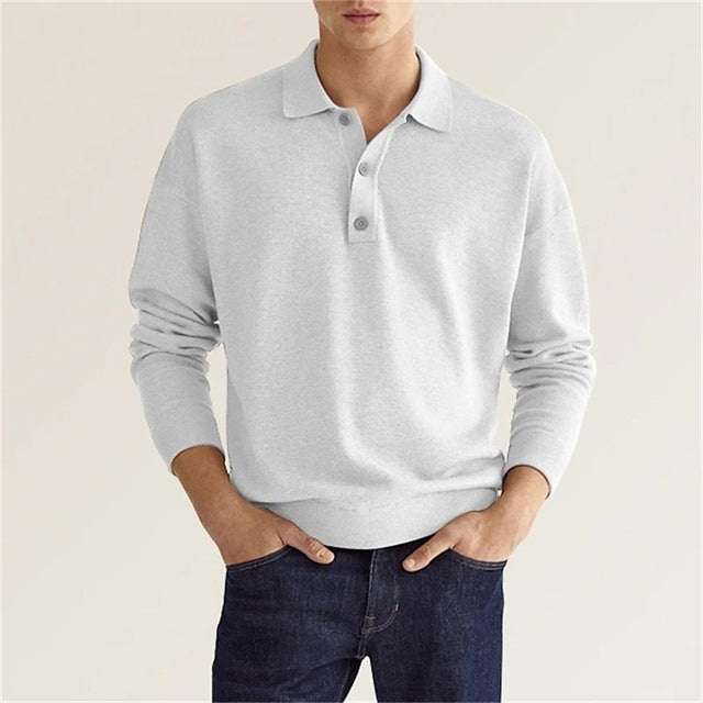Stijlvol Long-Sleeve Poloshirt