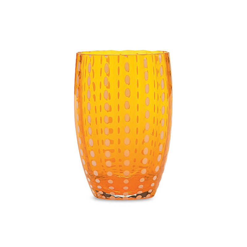 Glasoria – Pearl drinking glasses 6-piece set, handmade & dishwasher safe