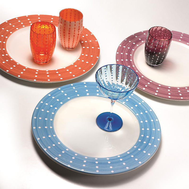 Glasoria – Pearl drinking glasses 6-piece set, handmade & dishwasher safe