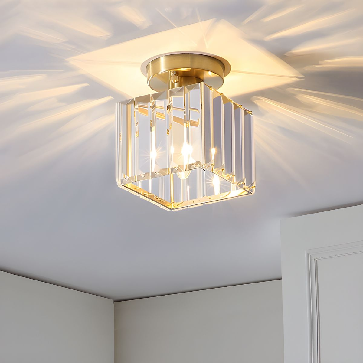 Bravura – Moderne flush plafondlamp – 1-lichts zwart design