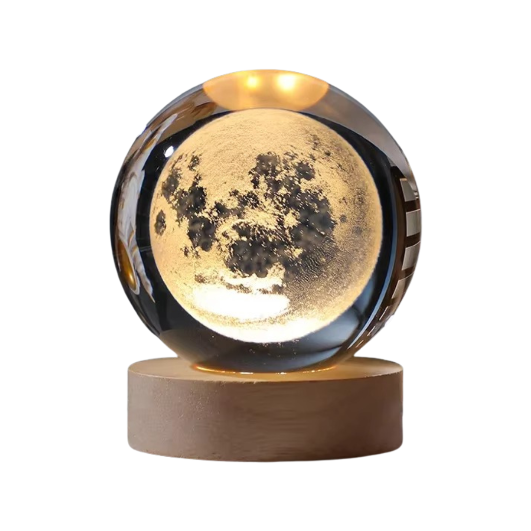 CrystalNova – Crystal ball solar system 3D engraving – Home decoration gift