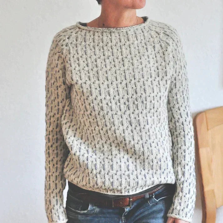 Suéter de Cuello de Bote Gris Chic | Ropa de Mujer Estilosa y Cómoda