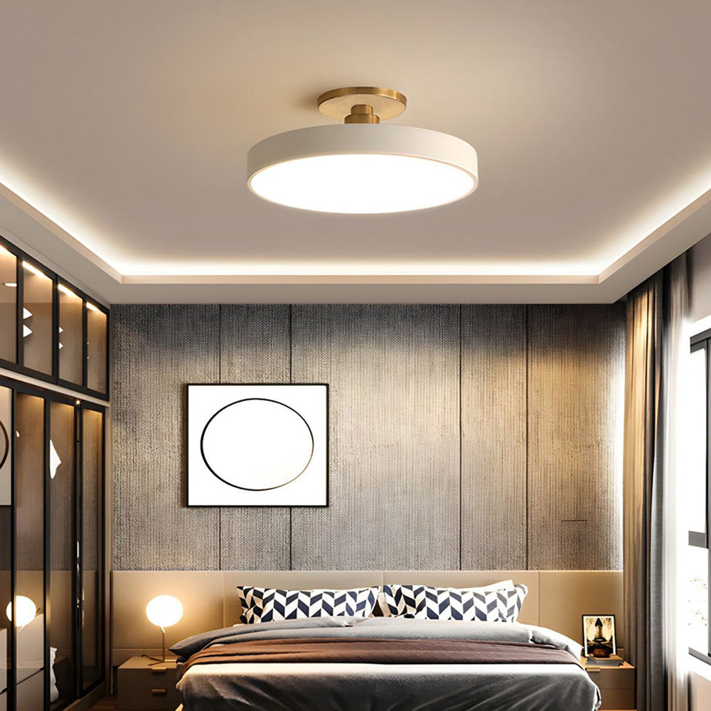 Acrion – Round LED ceiling lamp – Semi flush modern design