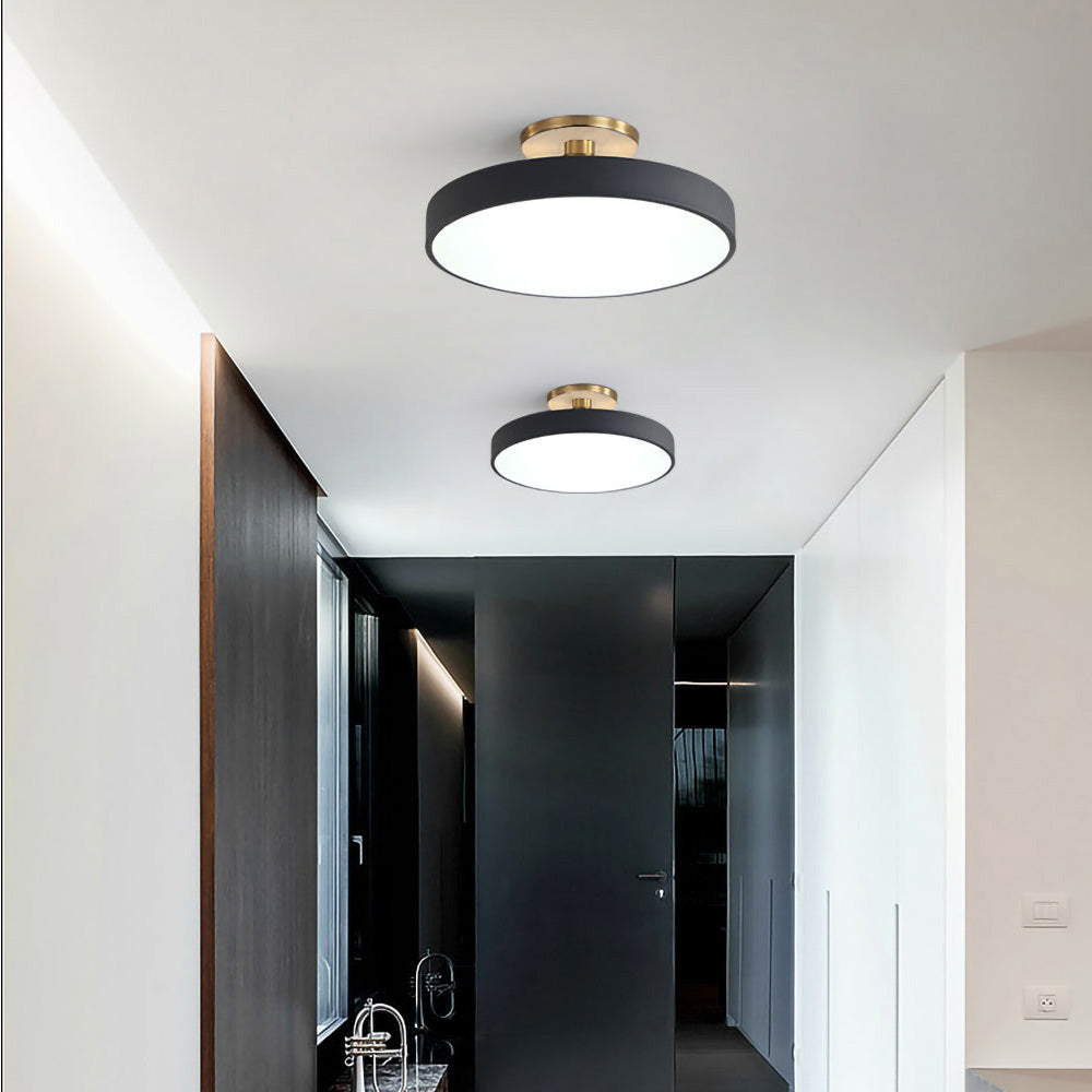 Acrion – Round LED ceiling lamp – Semi flush modern design