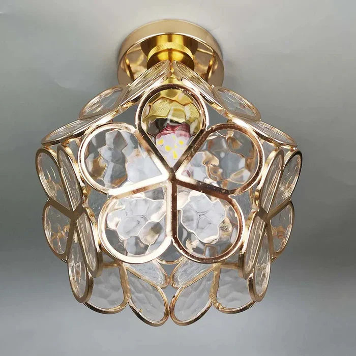 Melzano BloomGlow | Elegant glass ceiling lamp with flowers to beautify your space with timeless style
