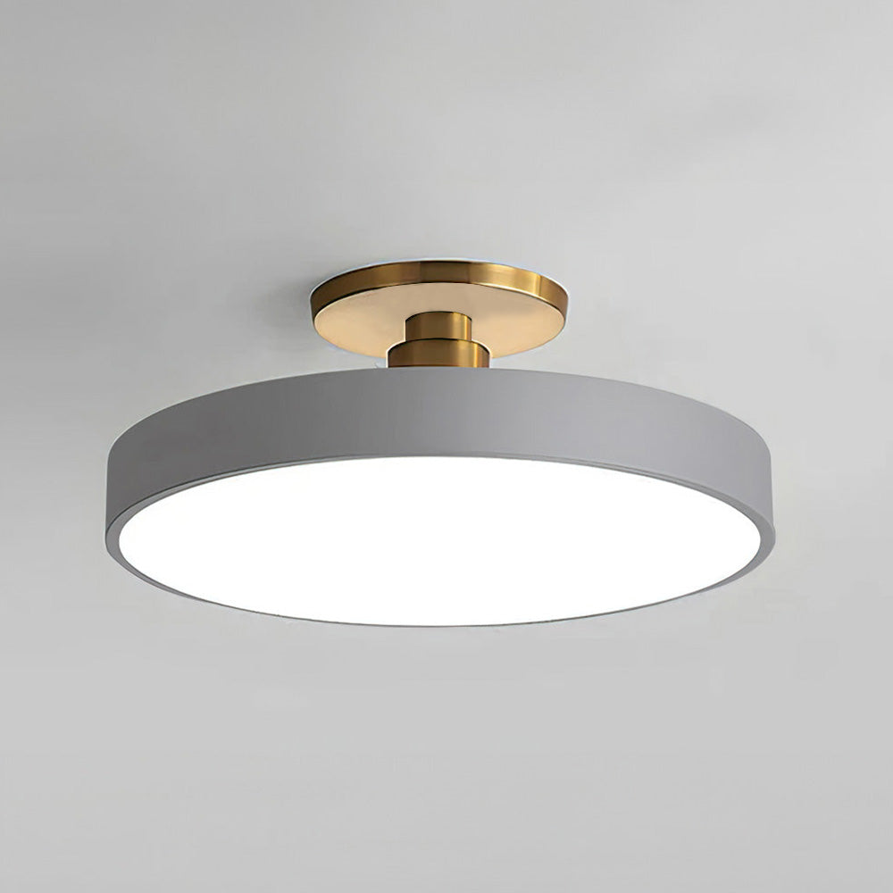 Acrion – Round LED ceiling lamp – Semi flush modern design