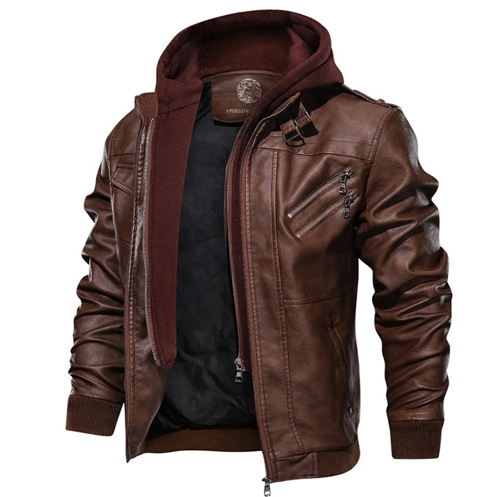 Outdoor Vulcan leren jack - stijl & functie voor elke gelegenheid