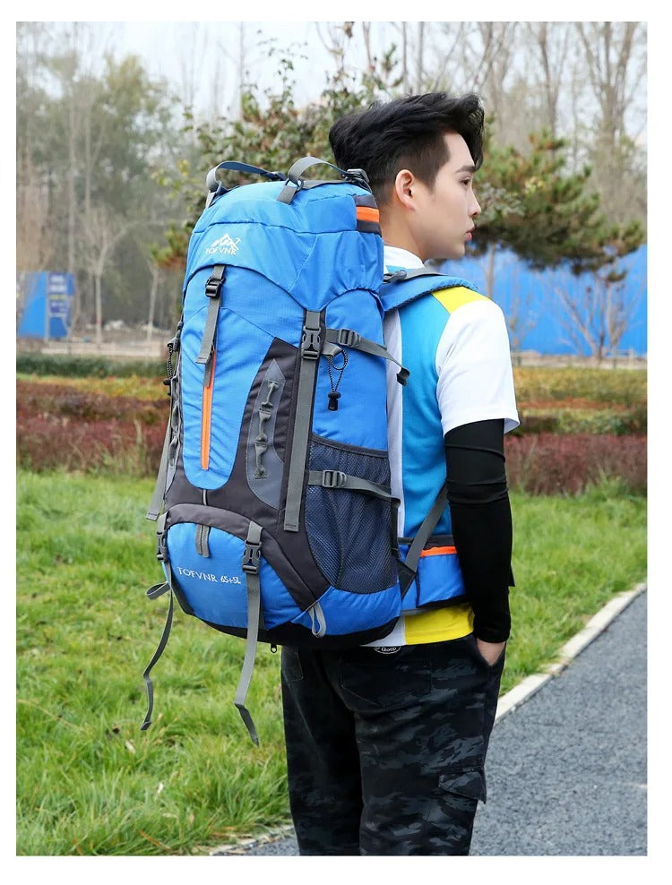 60L Waterdichte Rugzak – Ruime en Sterke Tas voor Outdoor Avonturen