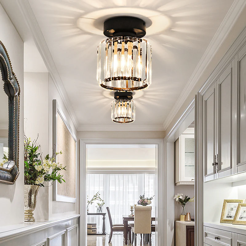 Bravura – Moderne flush plafondlamp – 1-lichts zwart design
