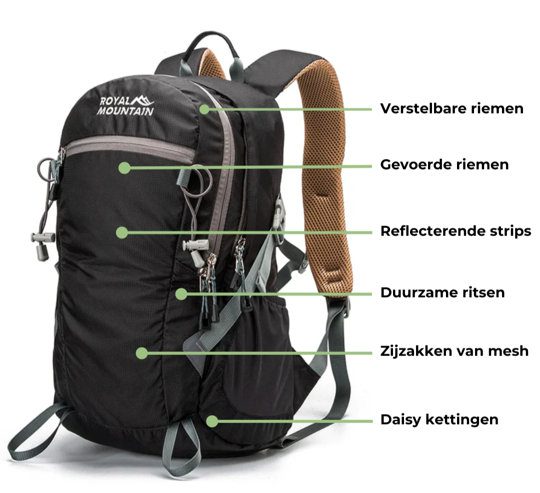 Outdoor Rugzak – 30L Waterbestendig & Lichtgewicht voor Avontuur