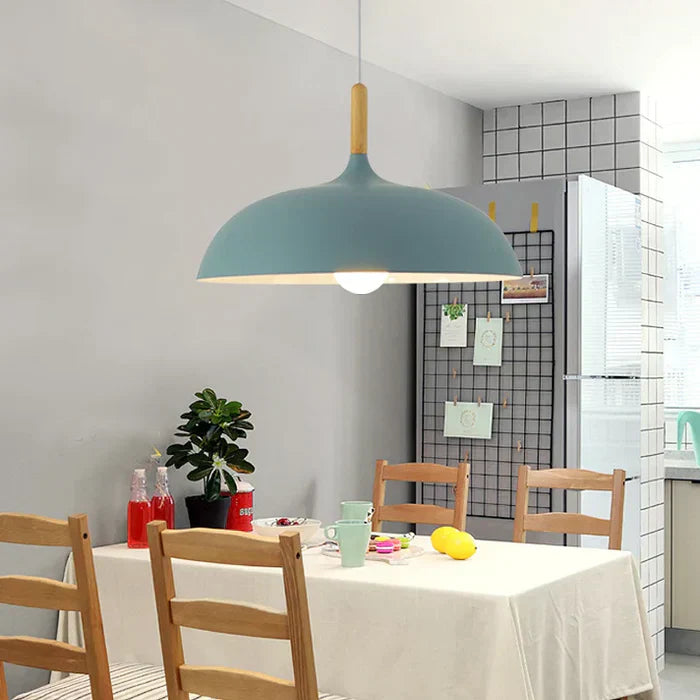ScandiLuxe – Lámpara de techo de roble escandinavo LED – Interior moderno