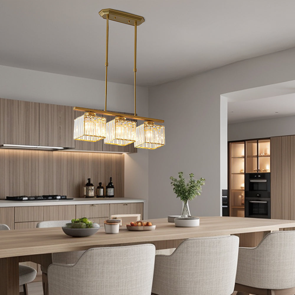 Artesso – Moderne Art Deco glazen hanglamp – Keukeneiland kroonluchter