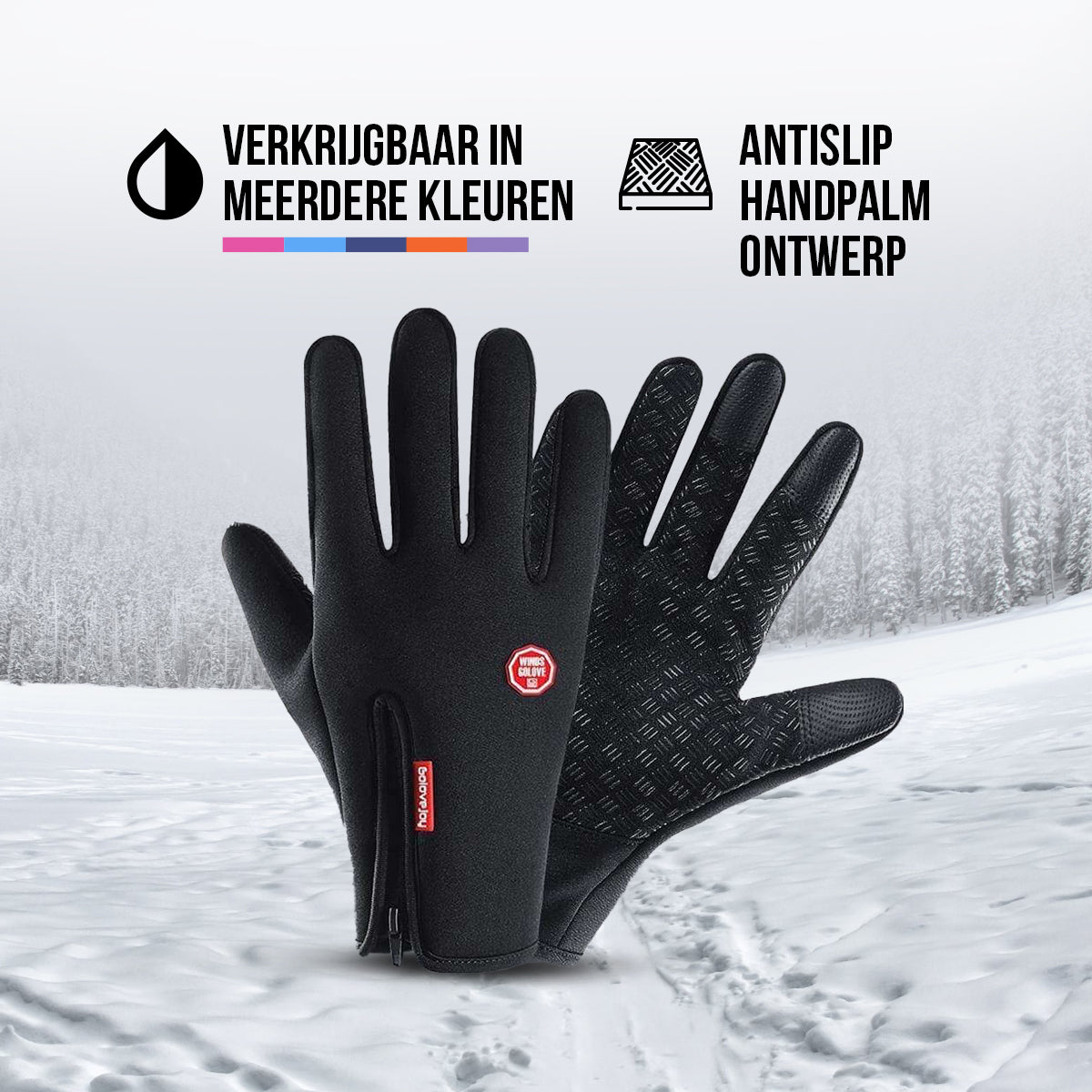 Guantes térmicos a prueba de viento - Cálidos y compatibles con gadgets