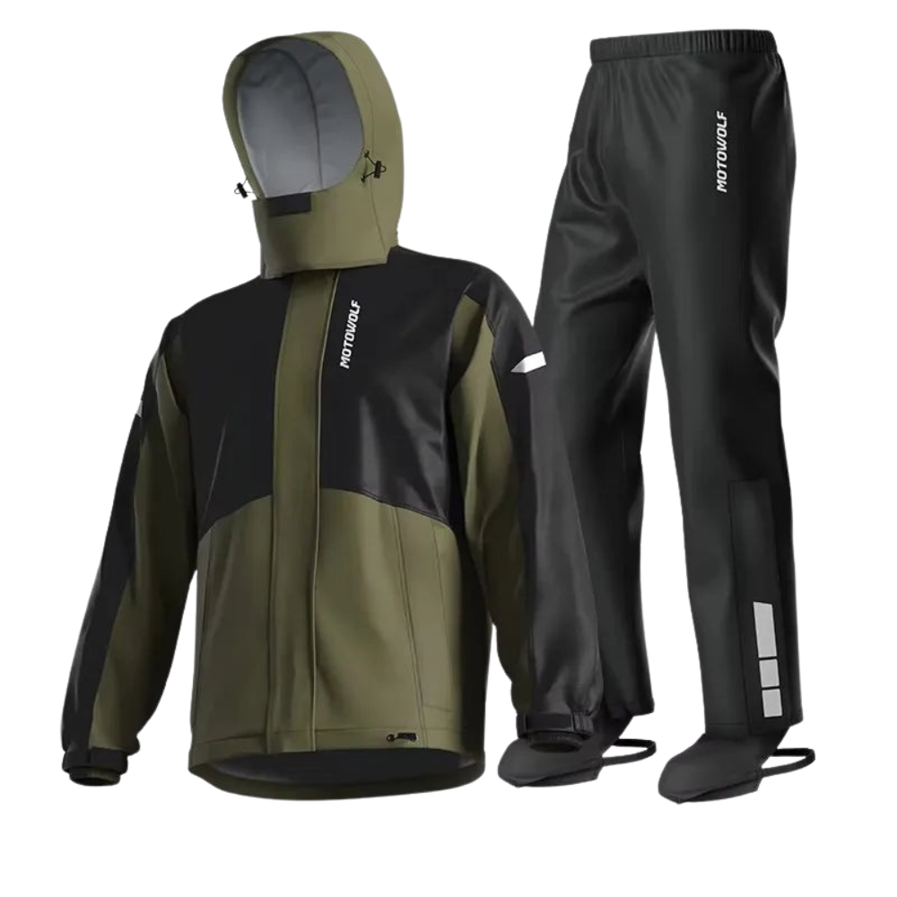 MotoShield – chaqueta y pantalón de motorista Regenpak – impermeable y transpirable unisex