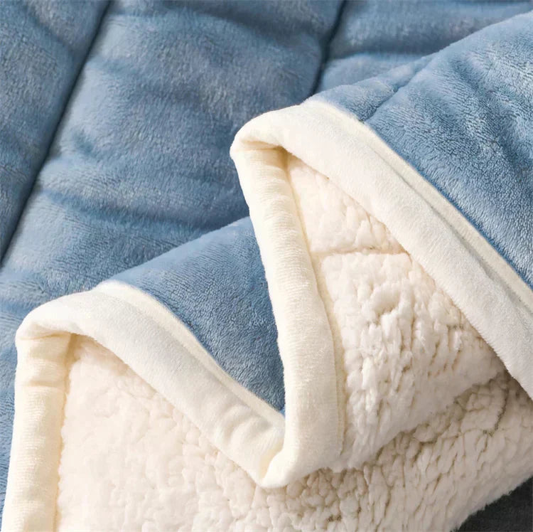 Melzano Ellena Luxe – Warm lambswool fleece blanket for cozy winter days