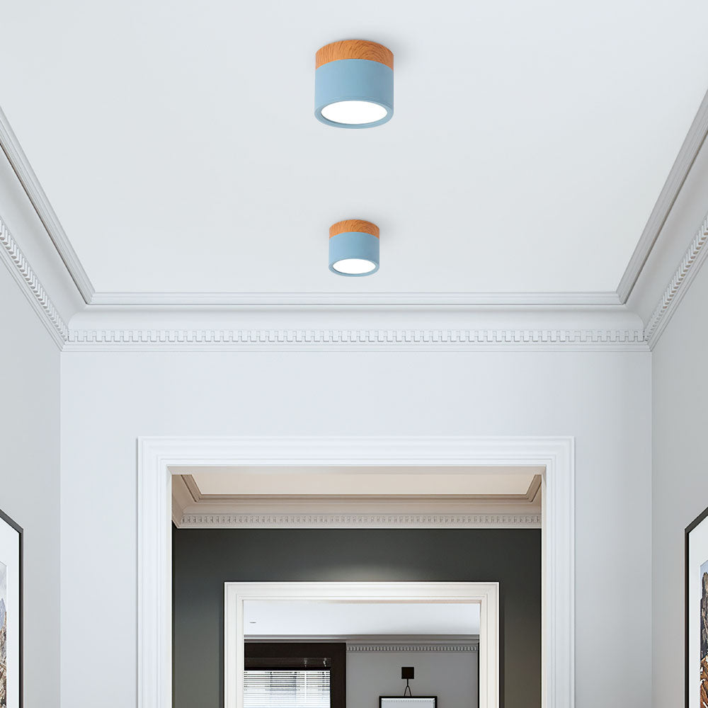 Cylora – Compacte flush plafondlamp – Moderne aluminium LED spot