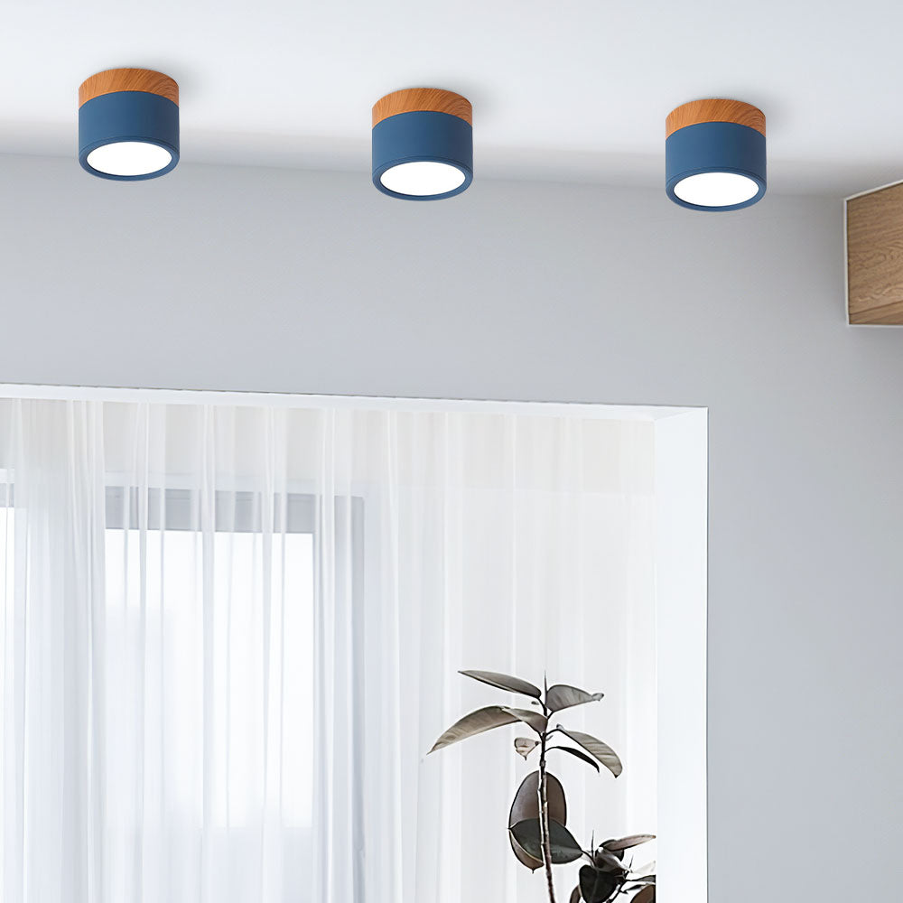 Cylora – Compacte flush plafondlamp – Moderne aluminium LED spot