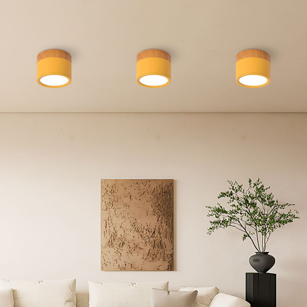 Cylora – Compacte flush plafondlamp – Moderne aluminium LED spot