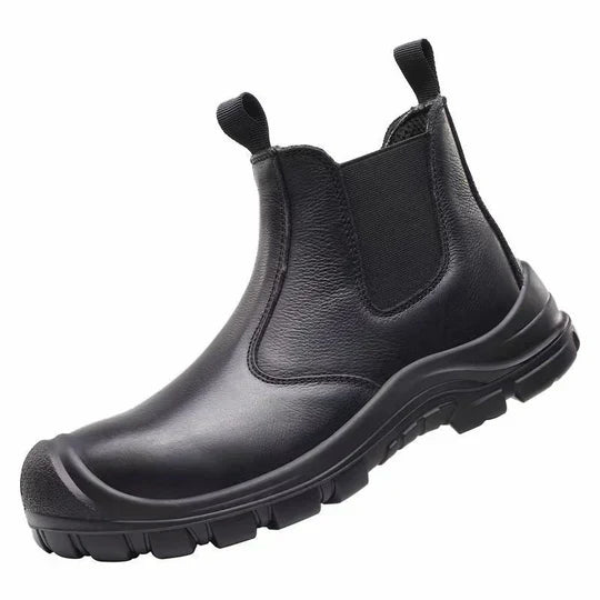 FlexGuard – Orthopedische Veiligheidslaarzen PU Zool & Leer – Voor Werk