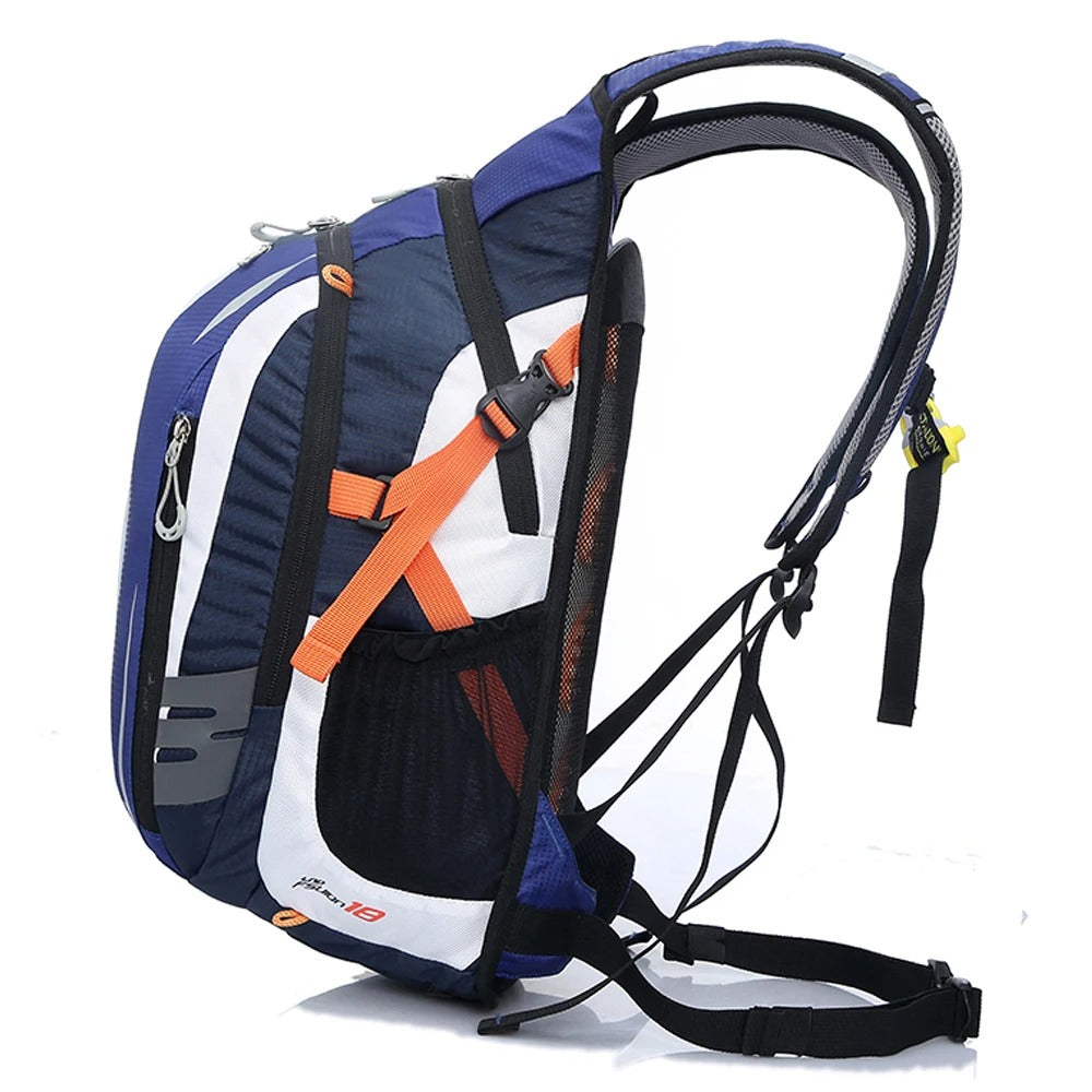 Fiets- & Wandelrugzak 18L – Inclusief 2L Waterzak & Regenhoes