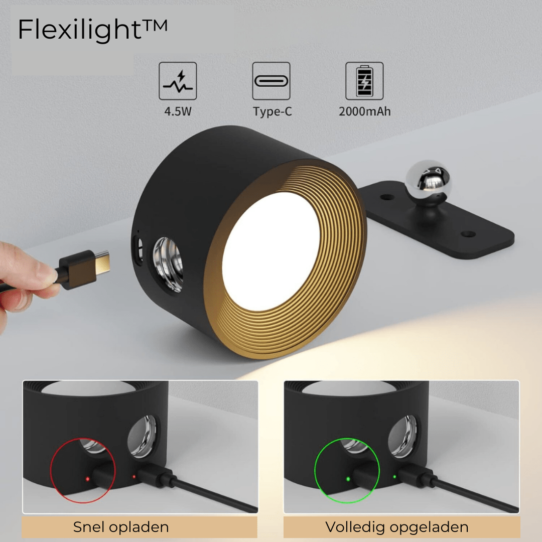 Melzano Glow360 Wireless Rechargeable 360° Wall Lamp for Effortless Ambient Lighting