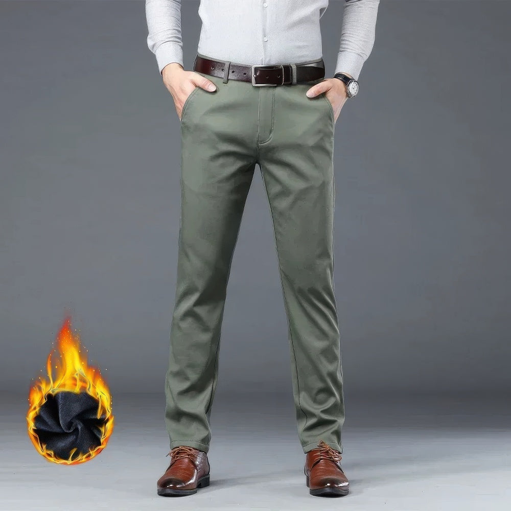 Pantalón Casual Cálido de Forro Polar de Invierno para Hombre - Confort e Estilo