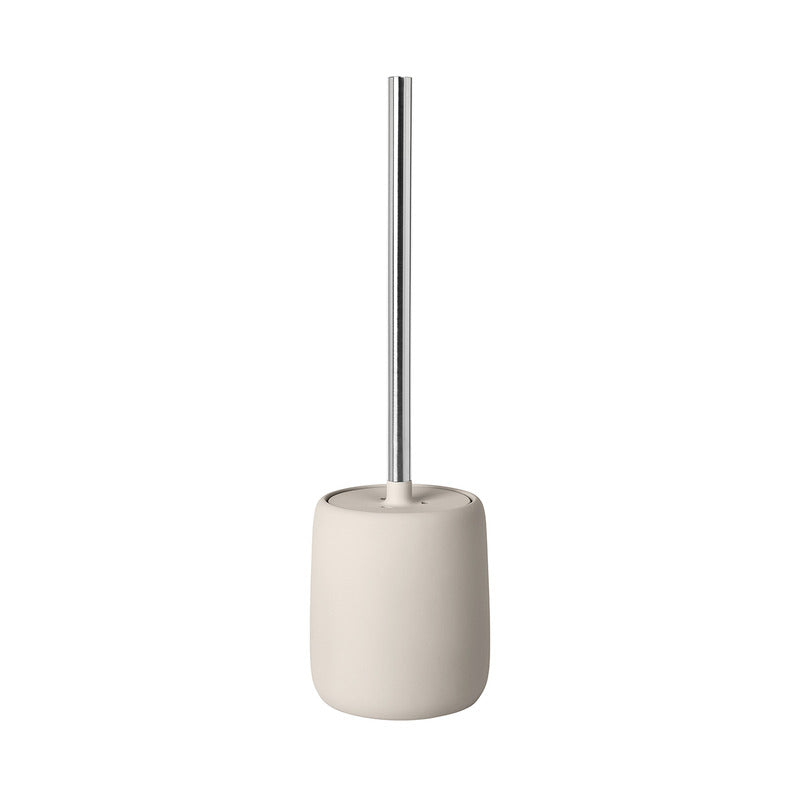 Sanovia – Cepillo de inodoro con soporte, diseño mate e higiénico