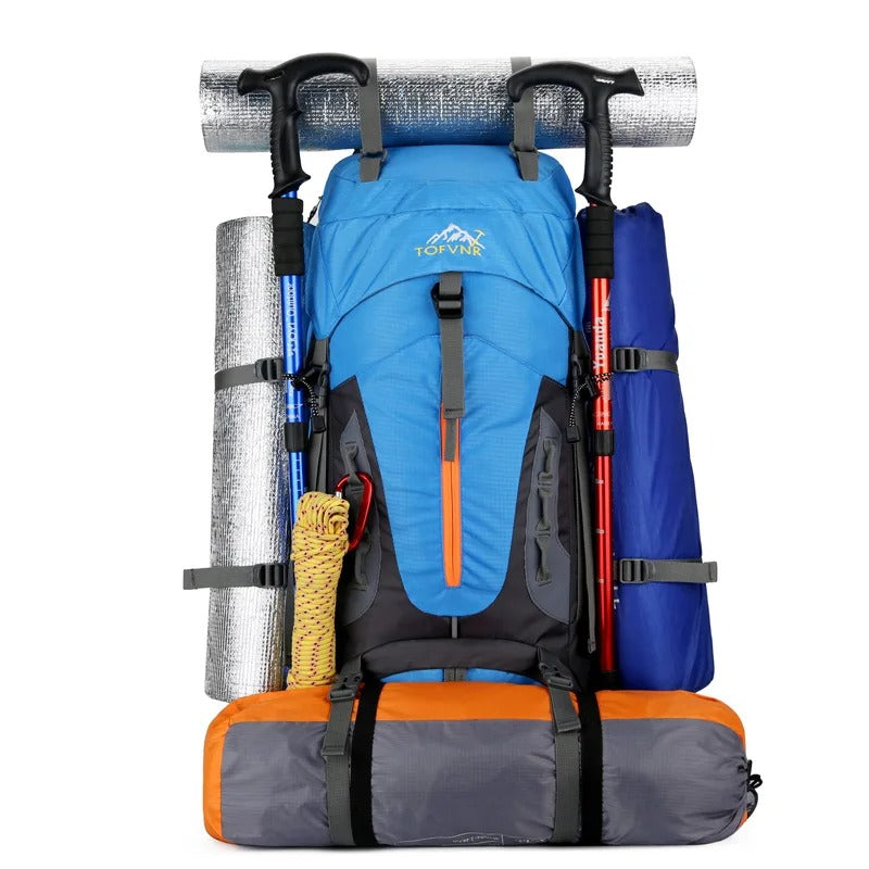 60L Waterdichte Rugzak – Ruime en Sterke Tas voor Outdoor Avonturen