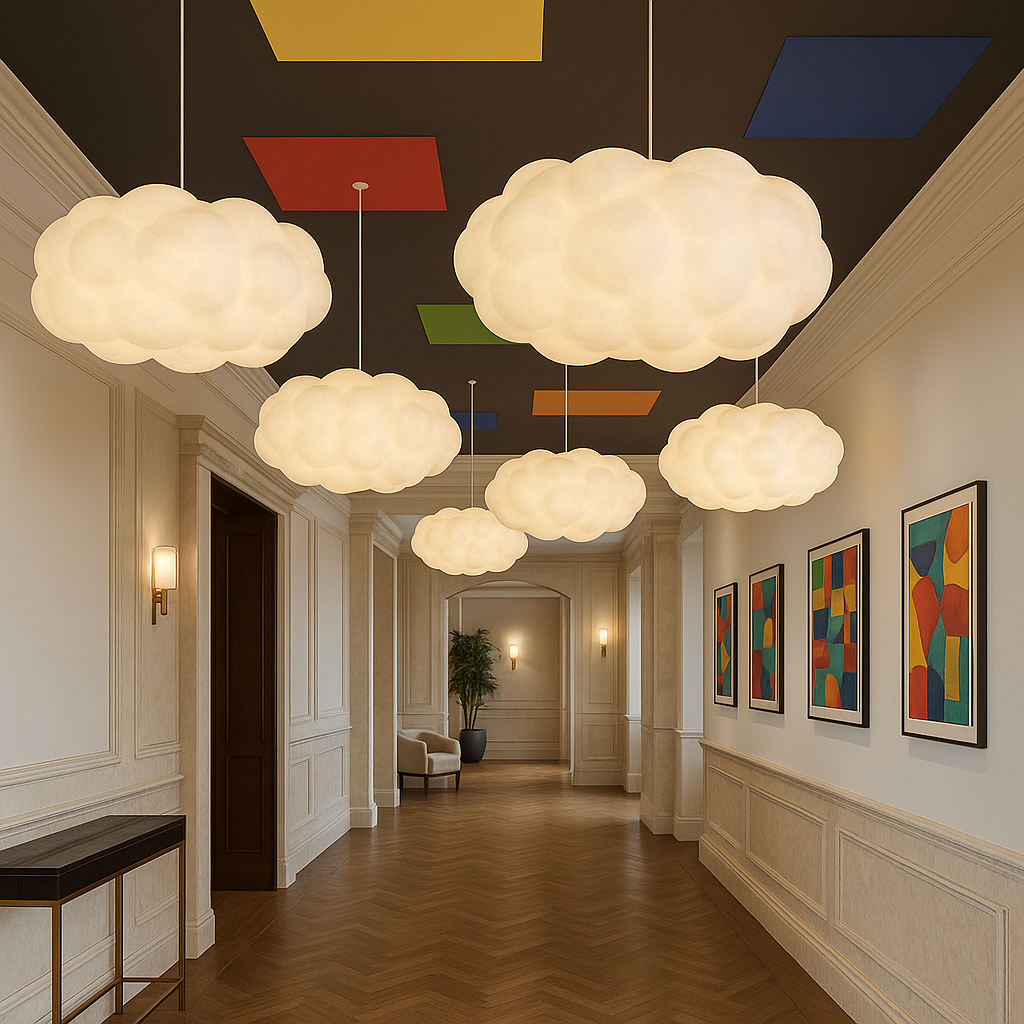 Nuvia – Moderne wolk hanglamp – Sculpturale LED pendellamp